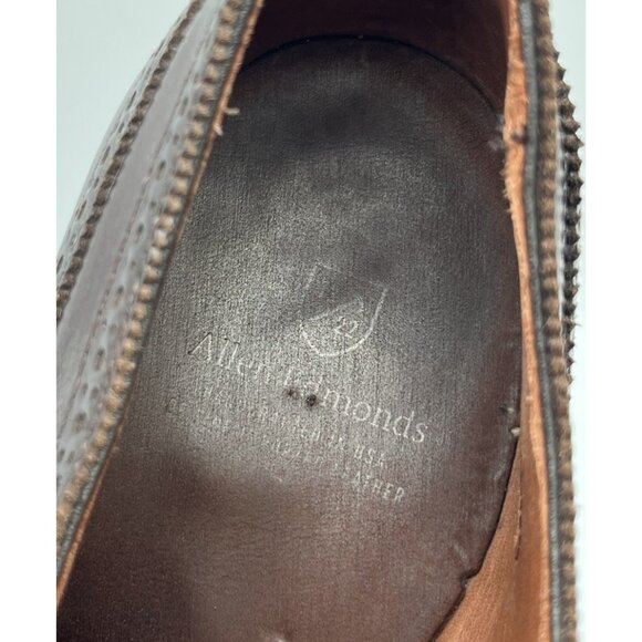 Allen Edmonds Lexington Oxford Brogue Cap-Toe Shoes Leather Dark Brown 10.5D - Picture 11 of 12